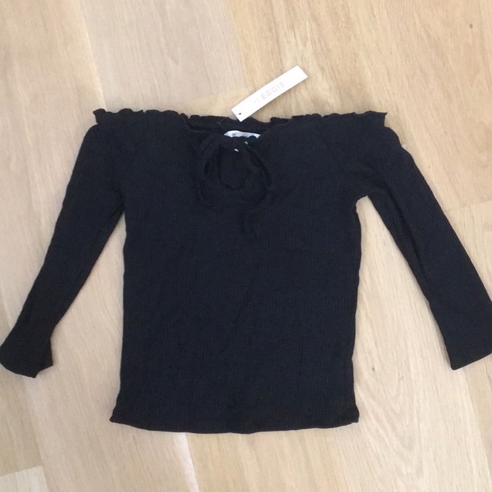 Ribbed Off the Shoulder Top